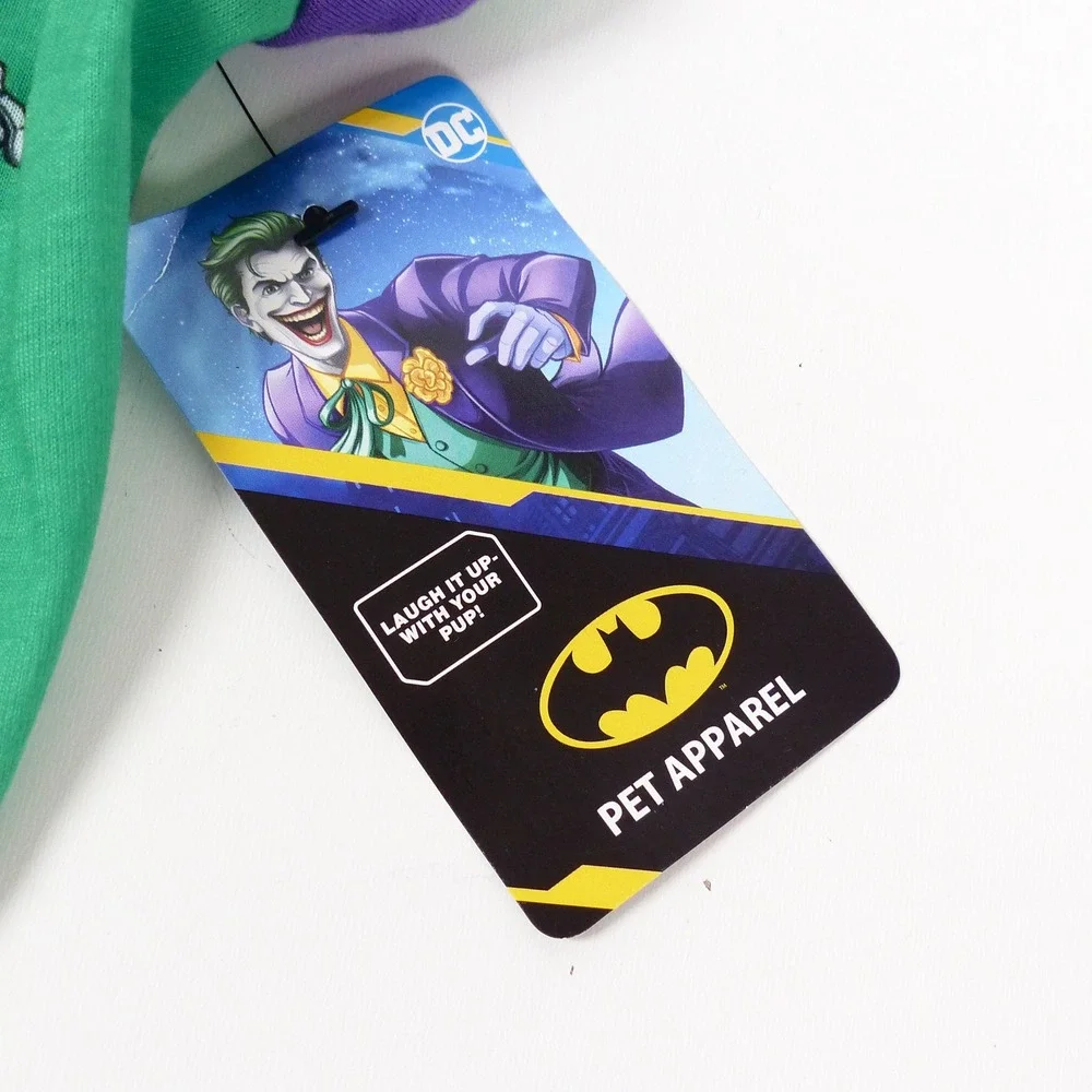 DC Comics Batman The Joker Dog Pet Costume Shirt Green Purple Size S Small NWT